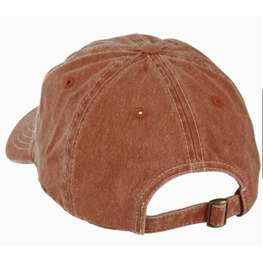 Bigfoot Is Real Hat Adjustable Dad‎ Cap Orange Embroidered Sasquatch Funny NWT